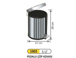 PEDALLI ÇÖP KOVASI 5LT 1002